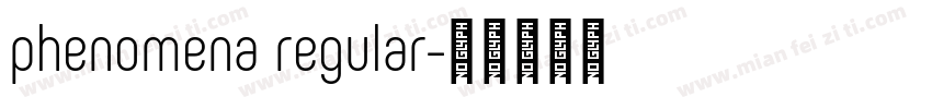 phenomena regular字体转换